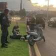 Motociclista fica ferida em acidente de trânsito na avenida Brasil em Cascavel