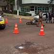 Motociclista fica ferido em acidente em Toledo