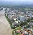 <p>O rio Paraíba do Sul, na altura da cidade de Resende (RJ)</p>  Foto: Prefeitura de Resende