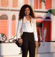 Cris Viana prestigiou o segundo dia de desfiles do Fashion Rio Inverno 2013  Foto: Philippe Lima / AgNews