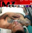 O lutador Ray Elbe fraturou o pênis durante ato sexual com a namorada; ele disse ter intenção de vender as imagens do órgão rompido  Foto: TMZ / Reprodução