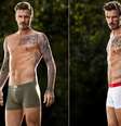 David Beckham exibiu o corpo sarado e as tatuagens nas novas imagens  Foto: Reprodução/Facebook