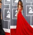 Jennifer Lopez e Rihanna chamaram atenção com os vestidos escolhidos para a cerimônia do Grammy 2013, na noite deste domingo (10)  Foto: Reuters
