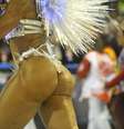 <p>Valesca Popozuda balançou o bumbum durante sua performance na Sapucaí</p>  Foto: Dhavid Normando/Futura Press