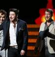 O grupo britânico Mumford & Sons levou para casa o prêmio de Melhor Álbum, por Babel  Foto: Reuters