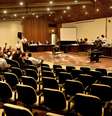 A sala onde ocorre o julgamento de Gil Rugai, no Fórum da Barra Funda, em São Paulo   Foto: Fernando Borges / Terra