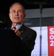 Bloomberg discursa durante o Estado de Nova York, no Barclays Center, no dia 14 de fevereiro  Foto: AFP