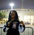 Paula Aparecida Leite afirmou que é rotina acompanhar o Corinthians em dia de jogo  Foto: Bruno Santos / Terra