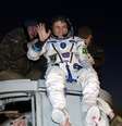 Marcos Pontes retorna de sua missão à ISS, em 2006  Foto: Getty Images 