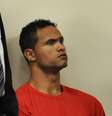 <p>O goleiro Bruno, em foto de mar&ccedil;o, durante seu julgamento pela morte de Eliza Samudio</p>  Foto: Renata Caldeira/TJ-MG / Divulgação