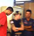 <p>O goleiro Bruno Fernandes e a ex-mulher dele, Dayanne Rodrigues, são julgados nesta semana</p>  Foto: Renata Caldeira / TJMG / Divulgação