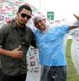 <p>Evelio Gil (esquerda) e José Lorenzo vieram ao Brasil só pelo festival</p>  Foto: Marcelo Pereira / Terra