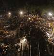 Prédio tinha sete andares  Foto: Reuters