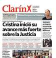O Clarín, jornal de maior circulação no país, trouxe a notícia na capa  Foto: Reprodução