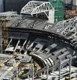 <p>Acidente na segunda fez 4.800 m² das obras do Palestra serem interrompidas</p>  Foto: Fernando Borges / Terra