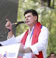 <p>Efrain Alegre, candidato do Partido Liberal, já aparece como líder em algumas pesquisas</p>  Foto: Paraguay Alegre / Divulgação