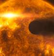 <p>Impressão artística mostra o exoplaneta HD 189733b</p>  Foto: Divulgação