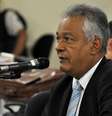 O delegado Edson Moreira depõe no julgamento de Marcos Aparecido dos Santos, o Bola  Foto: Renata Caldeira / TJMG / Divulgação