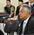 <p>Delegado Edson Moreira deu sequência ao seu depoimento nesta quinta-feira</p>  Foto: Renata Caldeira/TJ-MG / Divulgação