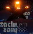 Chama olímpica queima durante apresentação cultural para os Jogos de Inverno de Sochi em 2010  Foto: Getty Images 