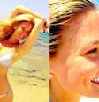 A top passou o sábado em praia israelense  Foto: Instagram / Reprodução