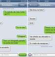 Imagens da suposta conversa entre a vice-Miss Bumbum 2012 e o atacante do Real Madrid  Foto: Divulgação