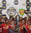 Com vitória nos pênaltis, o Internacional bateu o Juventude, levou a Taça Farroupilha e conquistou o Campeonato Gaúcho de forma antecipada  Foto: Edu Andrade/Fato Press / Gazeta Press