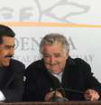 <p>Presidentes da Venezuela, Nicolás Maduro, e do Uruguai, Pepe Mujica, são alguns dos chefes de Estado que estarão na cerimônio de posse de Dilma Rousseff</p>  Foto: AFP