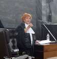 A promotora Ilda Boccassini detalha as acusações contra Berlusconi  Foto: AP