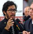 <p>Jean Wyllys e Jair Bolsonaro representam lados opostos da discussão sobre o casamento gay</p>  Foto: Agência Câmara