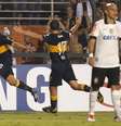 <p>Riquelme foi decisivo para o Boca Juniors com um golaço</p>  Foto: AP