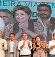 Dilma discursou durante evento de entrega de navio petroleiro à Petrobras, em Pernambuco  Foto: Roberto Stuckert Filho/Presidência da República / Divulgação