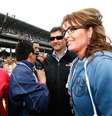 <p>Sarah Palin durante Formula Indy - etapa de Indianápolis 2013</p>  Foto: Getty Images 