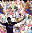 <p>Ex-santista teve recepção de astro no Camp Nou</p>  Foto: AFP
