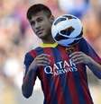 <p>Neymar foi apresentado como novo reforço do Barcelona</p>  Foto: AP