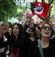 Estudantes protestam no parquet Gezi nesta segunda-feira  Foto: AP
