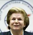 Valentina Tereshkova, a primeira cosmonauta da história, manifestou seu desejo de voar a Marte  Foto: Reuters