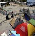 Acampamento improvisado de manifestantes em Istambul: mobilização persiste na Turquia  Foto: AP