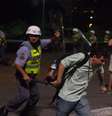 <p>Vagner Magalh&atilde;es levou um golpe de cassetete de um policial militar enquanto cobria o protesto</p>  Foto: Amauri Nehn / Brazil Photo Press