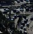 <p>Protesto em frente à sede da Rede Globo causou congestionamento na região da avenida Engenheiro Luís Carlos Berrini nesta sexta-feira</p>  Foto: Fernando Borges / Terra