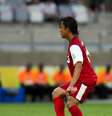 <p>&Uacute;nico profissional do Taiti, Vahirua vibrou com a torcida do p&uacute;blico brasileiro</p>  Foto: Bruno Santos / Terra
