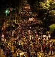 <p>A multidão que encarou o trajeto Largo da Batata, Ponte Octávio Frias de Oliveira e avenida Paulista permaneceu pacífica e multi-temática</p>  Foto: Fernando Borges / Terra
