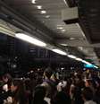 <p>Estação Berrini, pouco antes das 19h, estava repleta de usuários por conta da pane</p>  Foto: Vinícius Maran / vc repórter