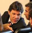 <p>Haddad classificou como "atrocidade" a depredação ao prédio da prefeitura</p>  Foto: Alex Falcão / Futura Press
