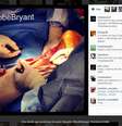 Kobe Bryant postou imagem da cirurgia no Tendão de Aquiles  Foto: Instagram / Reprodução