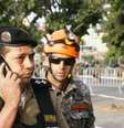 <p>Policial militar foi ferido no rosto durante confronto violento com manifestantes em Belo Horizonte</p>  Foto: Ney Rubens / Especial para Terra