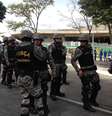 <p>Força Nacional foi acionada para tentar controlar os protestos</p>  Foto: Diego Garcia / Terra