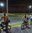 Ciclistas ainda puderam testar a ciclovia, que liga a Estação Cosme e Damião do metrô à BR-408  Foto: Eduardo Amorim / Brisa Comunicação e Arte - Especial para o Terra
