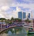 <p>O Bayside Market Place é um shopping a céu aberto de frente para o mar</p>  Foto: Bayside Market Place / Divulgação