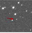<p>Imagem divulgada&nbsp;pela Nasa mostra movimenta&ccedil;&atilde;o do asteroide 2013 MZ5 (indicado pela seta) com um conjunto de estrelas ao fundo</p>  Foto: PS-1/UH / Divulgação